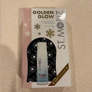 St. Moriz Golden Glow Tanning Mousse and Glove Gift Set Winter Valentines Day